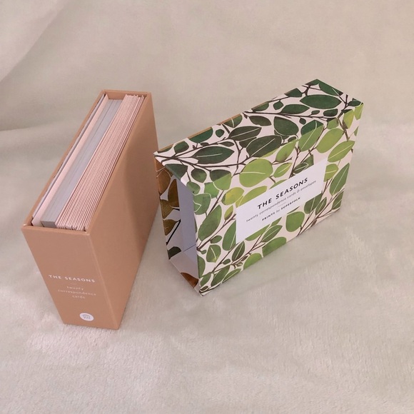 Cards & Sliding Box 20 cards & envelopes “The Seasons”  Prints by Superfolk - Picture 2 of 9